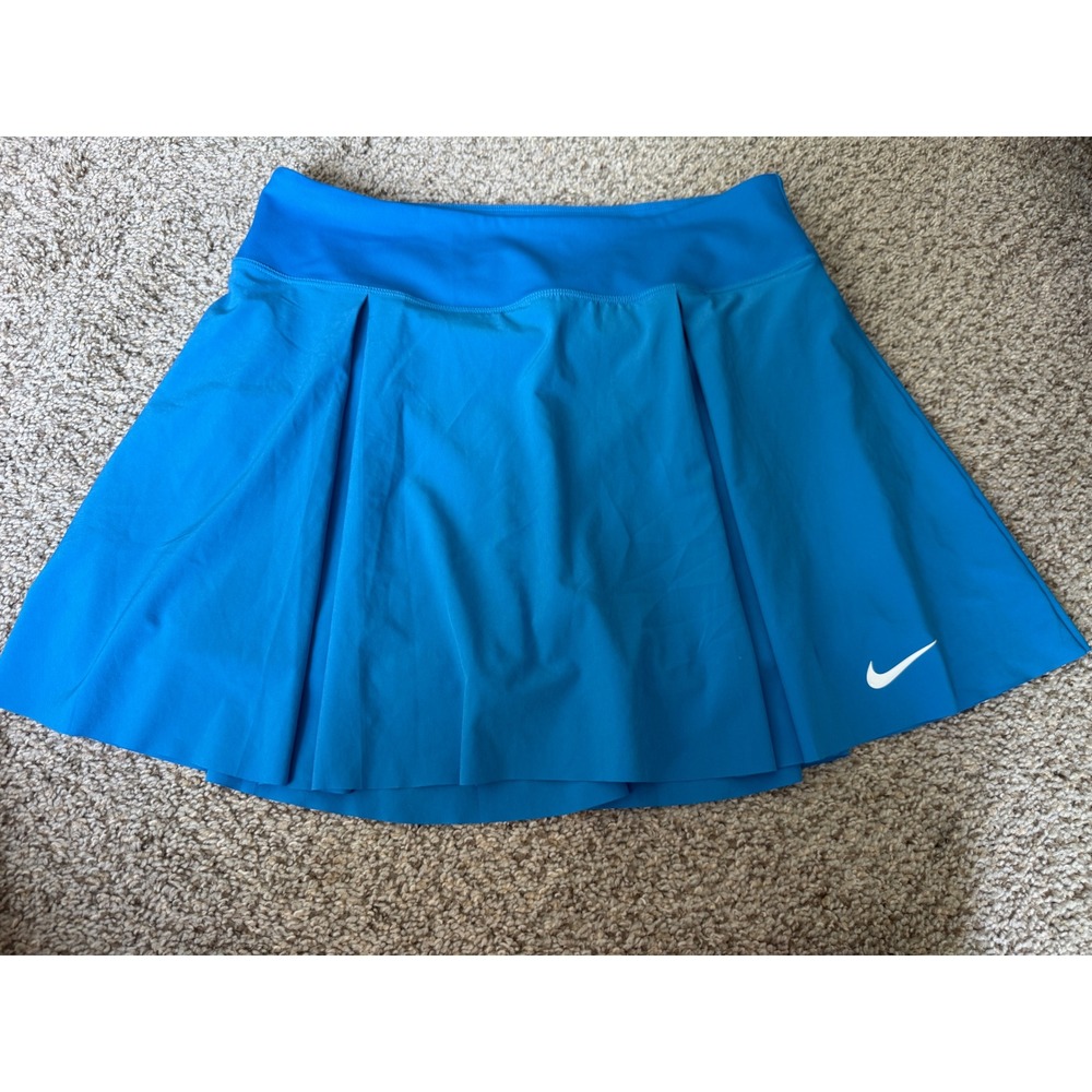Nike Dri-FIT Advantage Pleated Tennis Skirt Blue Skort Womens Large CV4682-406